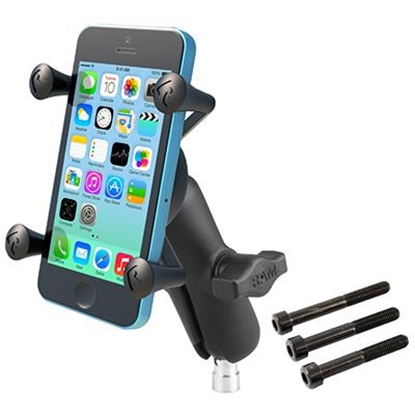 Picture of RAM Mounts X-Grip Phone Mount with Motorcycle Handlebar Clamp Base