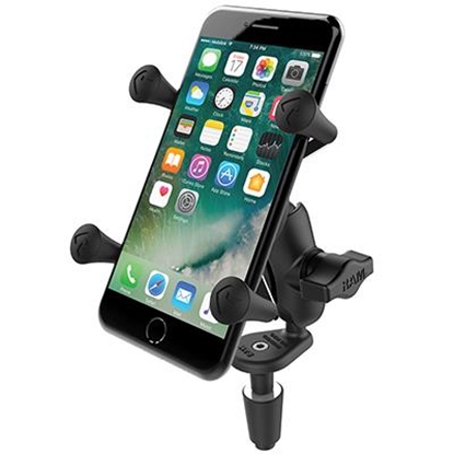 Picture of RAM Mounts X-Grip Phone Holder with Motorcycle Fork Stem Base