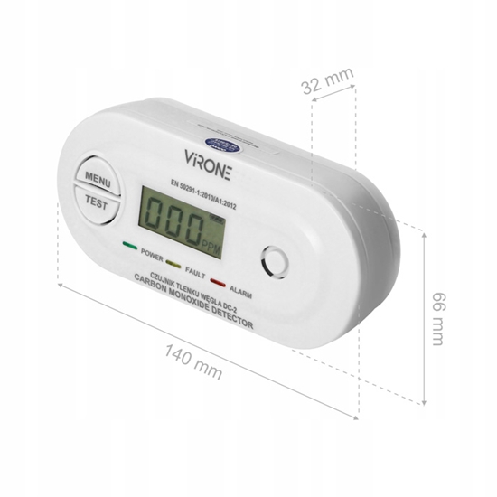 Изображение CO detektors DC-2 battery