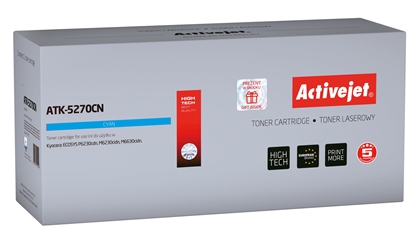 Attēls no Activejet ATK-5270CN toner (replacement for Kyocera TK-5270C; Supreme; 6000 pages; cyan)