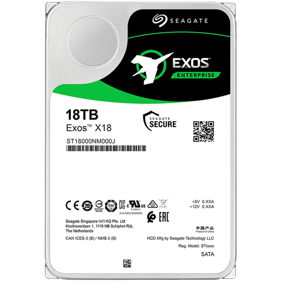 Изображение Seagate Enterprise ST18000NM000J internal hard drive 3.5" 18 TB Serial ATA III