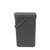 Picture of BRABANTIA atkritumu tvertne Sort & Go, 16 l, grey