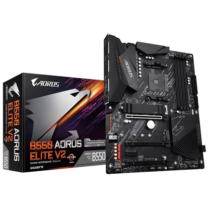 Attēls no Gigabyte B550 AORUS ELITE V2 motherboard AMD B550 Socket AM4 ATX