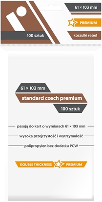 Attēls no Koszulki 61 x 103 mm Standard Czech Premium 100 sztuk