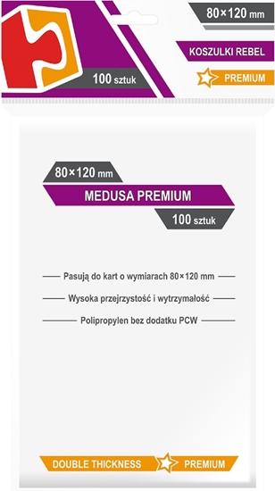 Изображение Koszulki 80x120mm Medusa Premium 100 sztuk