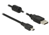 Изображение Delock Cable USB 2.0 Type-A male  USB 2.0 Mini-B male 1.0 m black