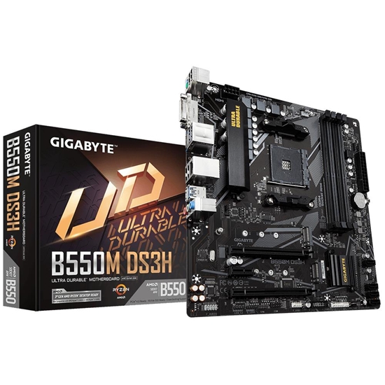 Изображение Gigabyte B550M DS3H Socket AM4 micro ATX AMD B550