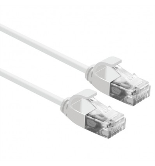 Изображение ROLINE UTP Data Center Patch Cord Cat.6A, LSOH, Slim, white, 5.0 m