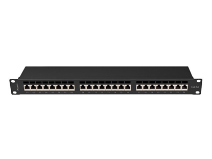 Attēls no Patchpanel 24 port 1U KAT6A EK. PPSA-1024-B Czarny