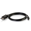 Picture of C2G 2m Mini DisplayPort to DisplayPort Adapter Cable 4K UHD - Black