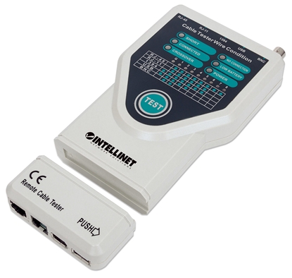 Picture of Intellinet 5-in-1 Cable Tester, Tests 5 Commonly Used Network RJ45 and Computer Cables