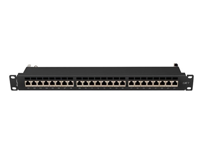 Attēls no Patchpanel 24 port 1U KAT7 EK. PPS7-1024-B Czarny 