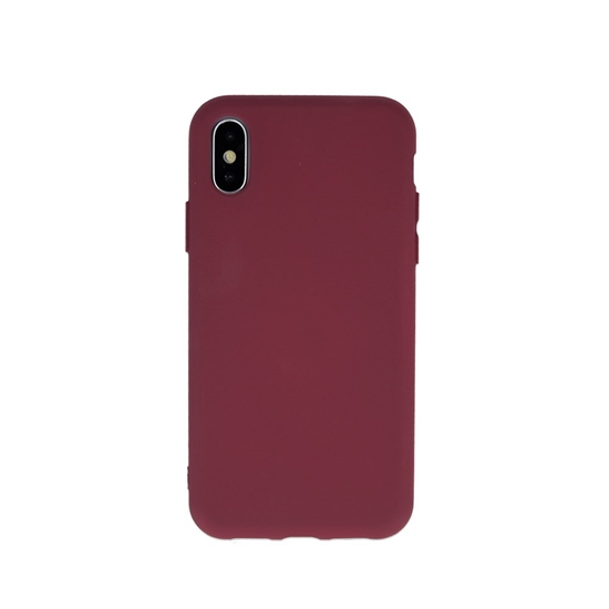 Picture of Mocco Silicone Case for Apple iPhone 12 Pro Max Burgundy