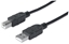 Attēls no Manhattan USB-A to USB-B Cable, 3m, Male to Male, 480 Mbps (USB 2.0), Equivalent to Startech USB2HAB3M, Hi-Speed USB, Black, Lifetime Warranty, Polybag