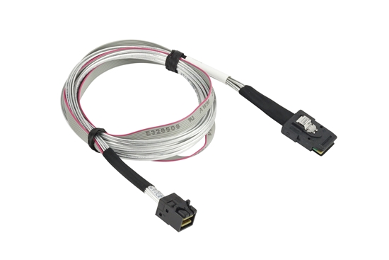 Picture of Supermicro CBL-SAST-0507-01 Serial Attached SCSI (SAS) cable 0.8 m Grey/Red