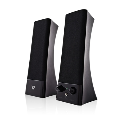 Attēls no V7 USB Powered Stereo Speakers - for Notebook and Desktop