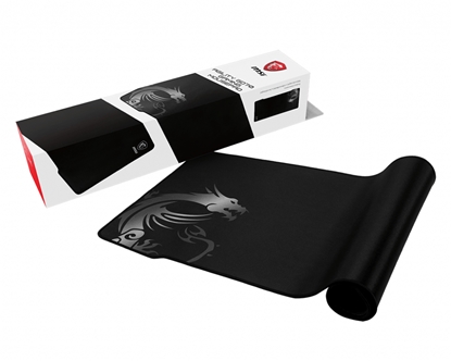 Attēls no MSI AGILITY GD70 Pro Gaming Mousepad '900mm x 400mm, Pro Gamer Silk Surface, Iconic Dragon Design, Anti-slip and shock-absorbing rubber base, Reinforced stitched edges'