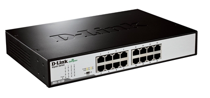 Attēls no D-Link DGS-1016D/E network switch Unmanaged Black, Metallic