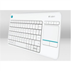 Изображение Klaviatūra Logitech Wireless Touch K400 Plus White US