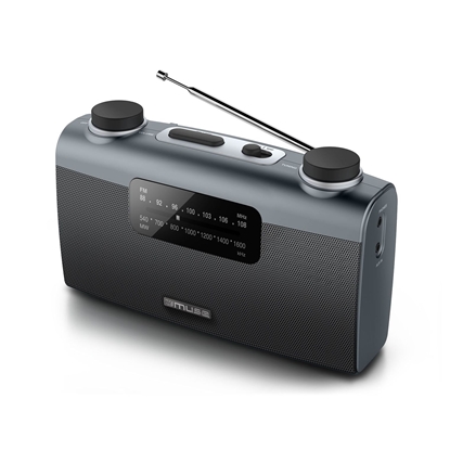 Изображение Muse | Portable radio | M-058R | AUX in | Black