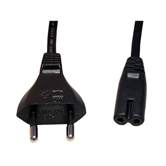 Picture of Cablexpert | Power cord (C7), VDE approved | Black Power plug type C