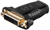 Изображение Goobay | HDMI/DVI-I adapter, gold-plated | 68690 | Black | HDMI female (Type A) | DVI-I female Dual-Link (24+5 pin)