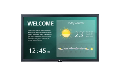 Изображение LG 22SM3G-B Digital signage display 54.6 cm (21.5') IPS Wi-Fi 250 cd/m² Full HD Black Built-in processor 16/7