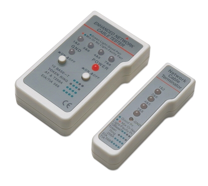 Изображение Intellinet Multifunction Cable Tester, RJ-45 and RJ-11, UTP/STP/FTP, Shielded and Unshielded