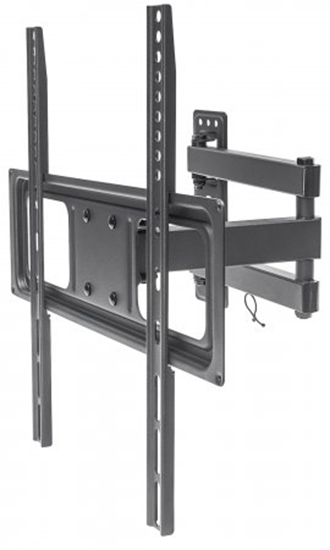 Picture of Manhattan TV & Monitor Mount, Wall, Full Motion, 1 screen, Screen Sizes: 32-55", Black, VESA 100x100 to 400x400mm, Max 35kg, LFD, Tilt & Swivel with 3 Pivots, Lifetime Warranty