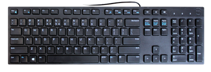 Attēls no Dell | KB216 | Black | Multimedia | Wired | US | Black | Lithuanian | Numeric keypad