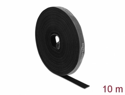 Изображение Delock Velcro tape on roll L 10 m x W 15 mm black