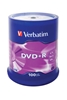 Picture of 1x100 Verbatim DVD+R 4,7GB 16x Speed, matt silver