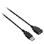 Picture of V7 Black USB Extension Cable USB 2.0 A Female to USB 2.0 A Male 1.8m 6ft