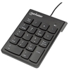 Picture of Manhattan Numeric Keypad, Wired, USB-A, 18 Full Size Keys, Black, Membrane Key Switches, Windows and Mac, Three Year Warranty, Blister