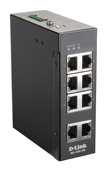 Picture of D-Link DIS-100E-8W network switch Unmanaged L2 Fast Ethernet (10/100) Black