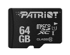 Picture of Patriot Memory PSF64GMDC10 memory card 64 GB MicroSDXC UHS-I Class 10