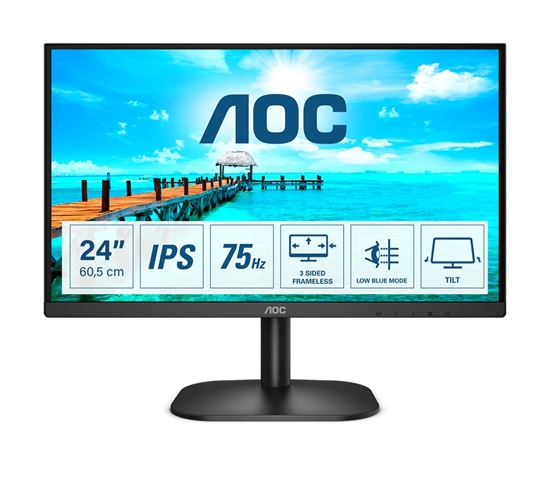 Picture of AOC B2 24B2XDA LED display 60.5 cm (23.8") 1920 x 1080 pixels Full HD Black