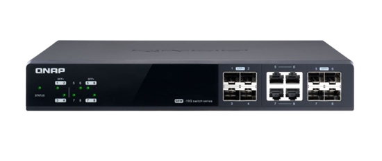 Picture of QNAP QSW-M804-4C network switch Managed 10G Ethernet (100/1000/10000) Black