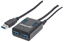 Picture of Manhattan USB-A 4-Port Hub, 4x USB-A Ports, 5 Gbps (USB 3.2 Gen1 aka USB 3.0), AC or Bus Power, Fast charge up to 0.9A per port with inc power adapter, SuperSpeed USB, Black, Three Year Warranty, Blister (With Euro 2-pin plug)