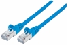 Picture of Intellinet Network Patch Cable, Cat7 Cable/Cat6A Plugs, 10m, Blue, Copper, S/FTP, LSOH / LSZH, PVC, RJ45, Gold Plated Contacts, Snagless, Booted, Lifetime Warranty, Polybag