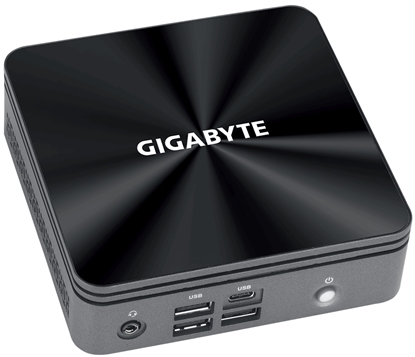 Picture of Gigabyte GB-BRI7-10710 PC/workstation barebone Black BGA 1528 i7-10710U 1.1 GHz