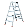 Изображение Krause Dopplo double-sided step ladder silver