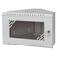 Picture of Rack Cabinet Corner 19" 6U 330mm Glass Door Gray