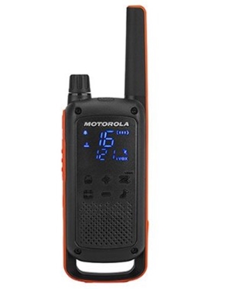 Изображение Motorola T82 Twin Pack & Chgr two-way radio 16 channels Black, Orange