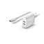 Изображение Belkin Dual USB-A Charger, 24W incl. USB-C Cable 1m, white