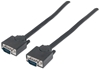 Picture of Manhattan VGA Monitor Cable, 3m, Black, Male to Male, HD15, Cable of higher SVGA Specification (fully compatible), Fully Shielded, Lifetime Warranty, Polybag