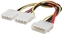 Attēls no Manhattan Power Y Cable, 5.25" Male to dual 5.25" Female, 4-pin Molex, 20cm, Lifetime Warranty, Polybag