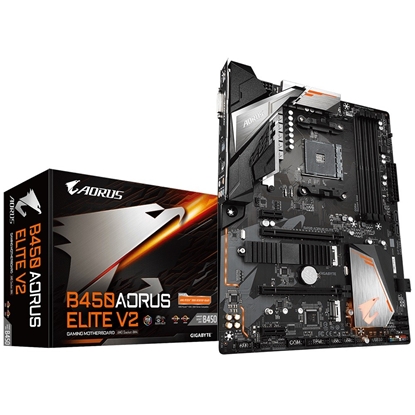 Attēls no Gigabyte B450 AORUS Elite V2 AMD B450 Socket AM4 ATX