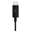 Изображение Belkin RockStar 3,5mm Aud./USB-C Cable 0,9m black F7U079bt03-BLK