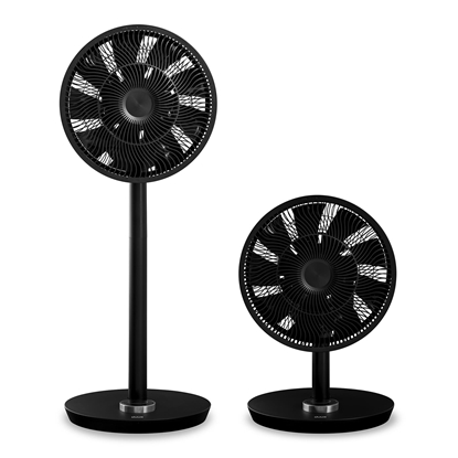 Изображение Duux | Smart Fan | Whisper Flex | Stand Fan | Black | Diameter 34 cm | Number of speeds 26 | Oscillation | 3-27 W | Yes | Timer